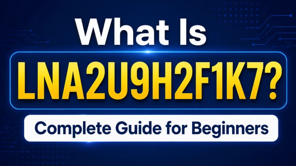 lna2u9h2f1k7 Meaning, Uses & Guide Explained